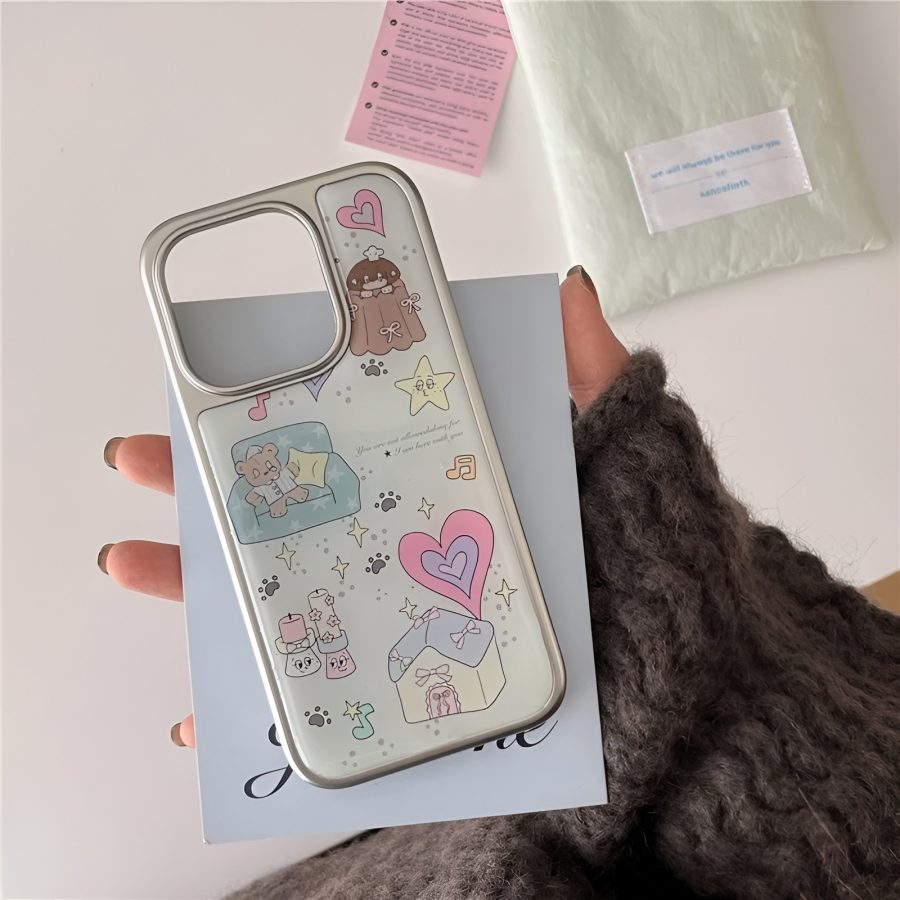 Playful Cartoon Artwork iPhone 16 Pro Max Case