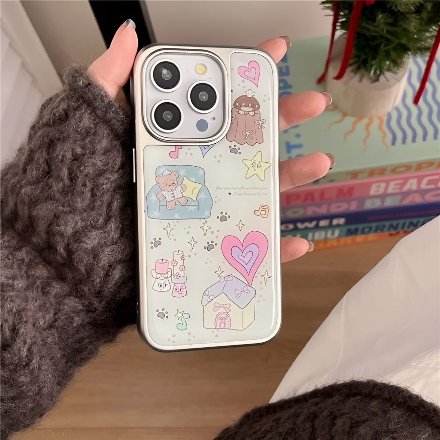 Playful Cartoon Artwork Phone Case - iPhone 16 Pro Max