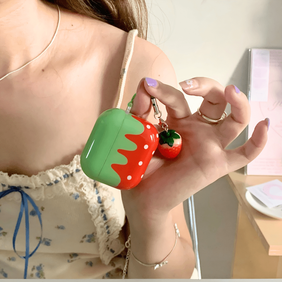 Red Strawberry AirPods 4 Case
