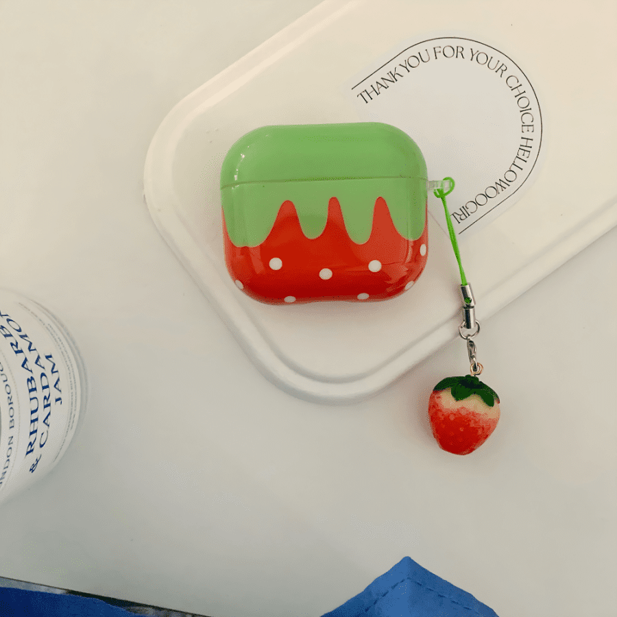 Red Strawberry AirPod Case