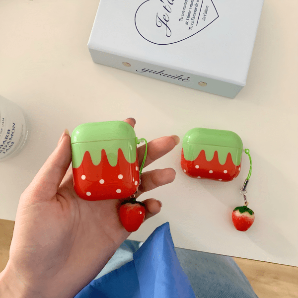 Red Strawberry AirPods Case