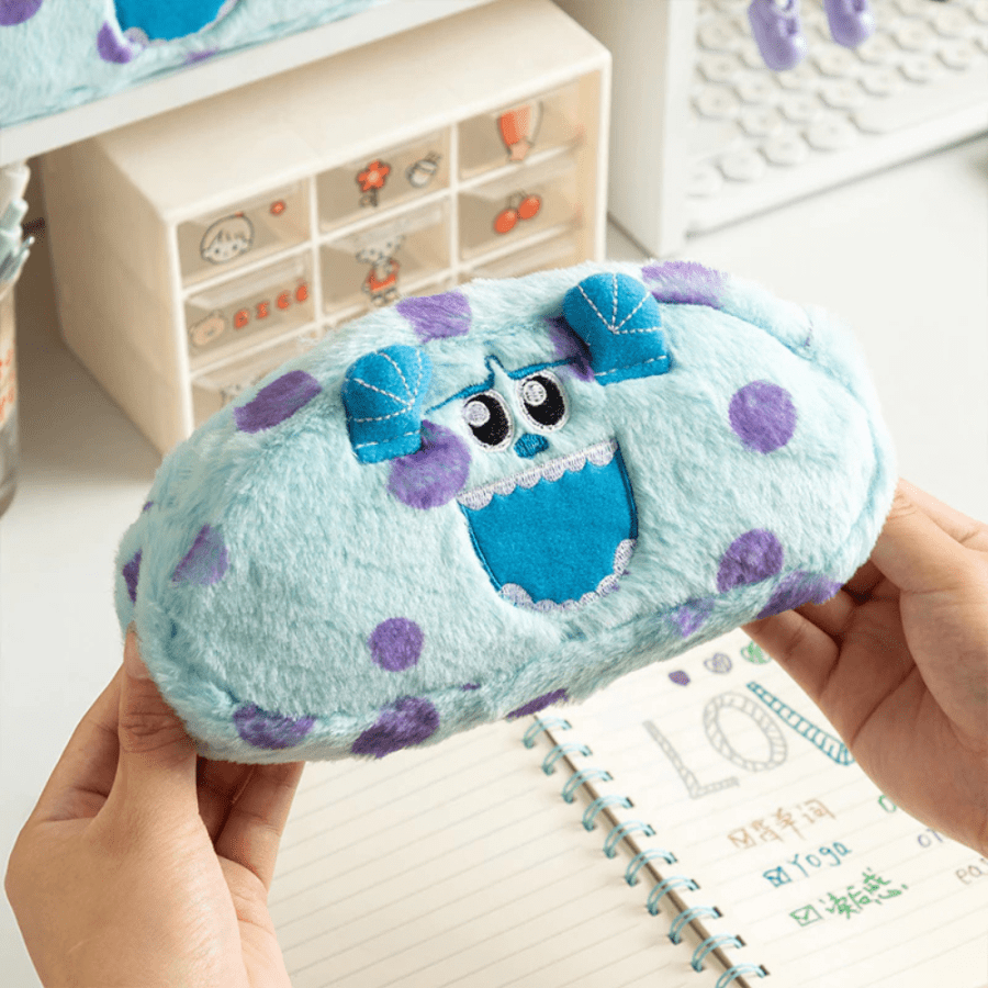 Blue Plush Monster Sulley Pencil Case