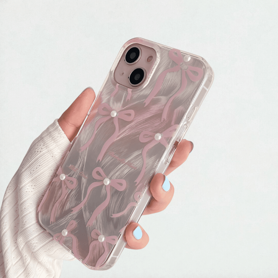 Bow & Pearl Phone Case - iPhone 15