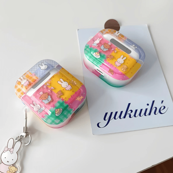 Colorful Patchwork Miffy AirPods Cases