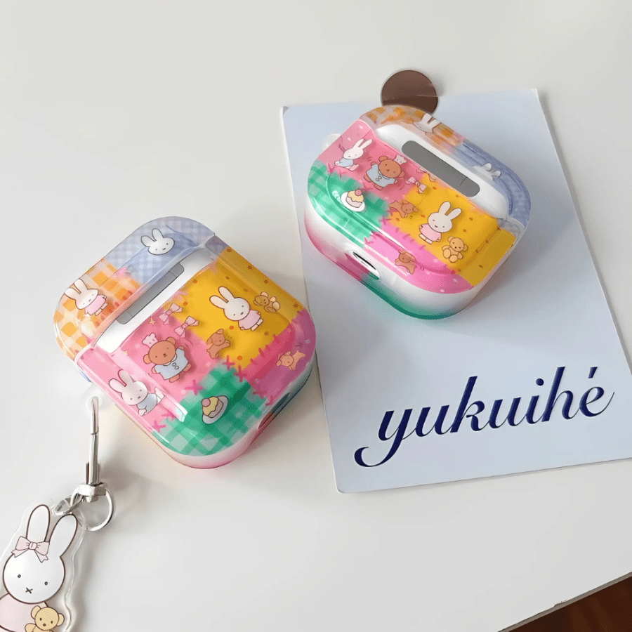 Colorful Patchwork Miffy AirPods Cases