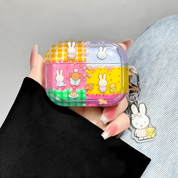 Colorful Patchwork Miffy AirPods Case - AirPods Pro 2