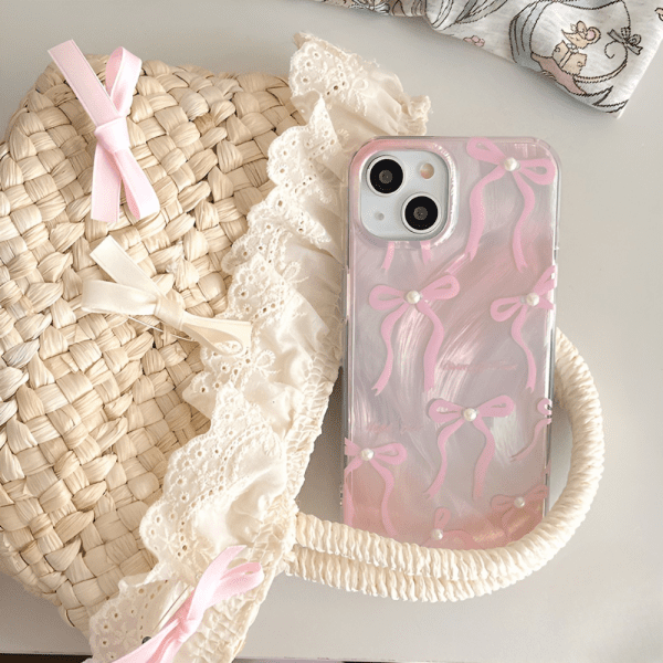 Bow & Pearl Phone Case - iPhone 13