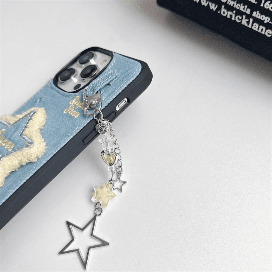 Denim Star Phone Case - iPhone 15 Pro Max