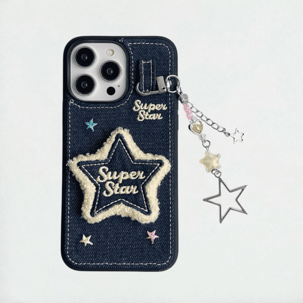 Denim Star Phone Case - iPhone 16 Pro Max