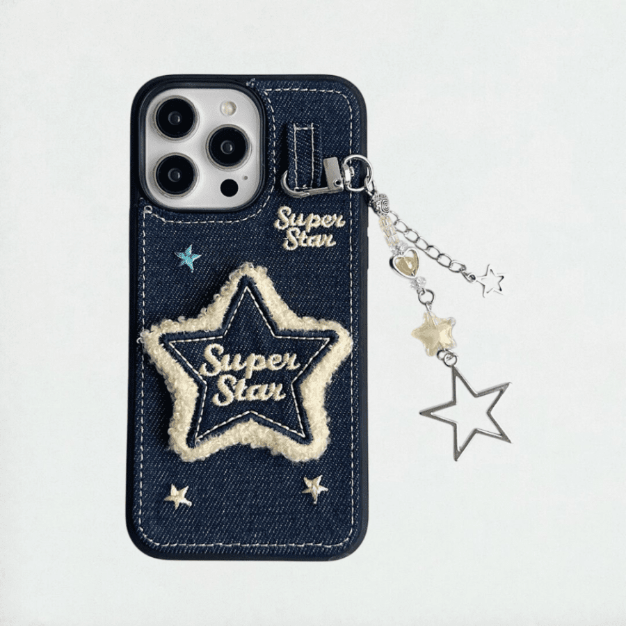 Denim Star Phone Case - iPhone 16 Pro Max