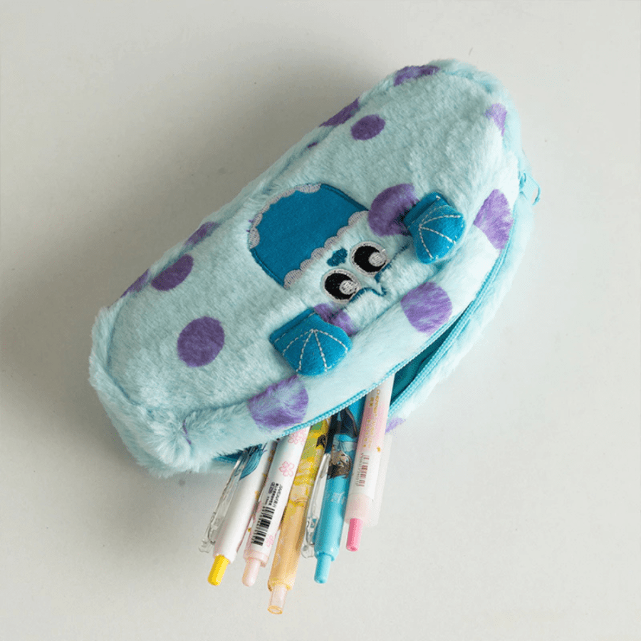 Plush Blue Monster Sulley Pencil Case & Bag