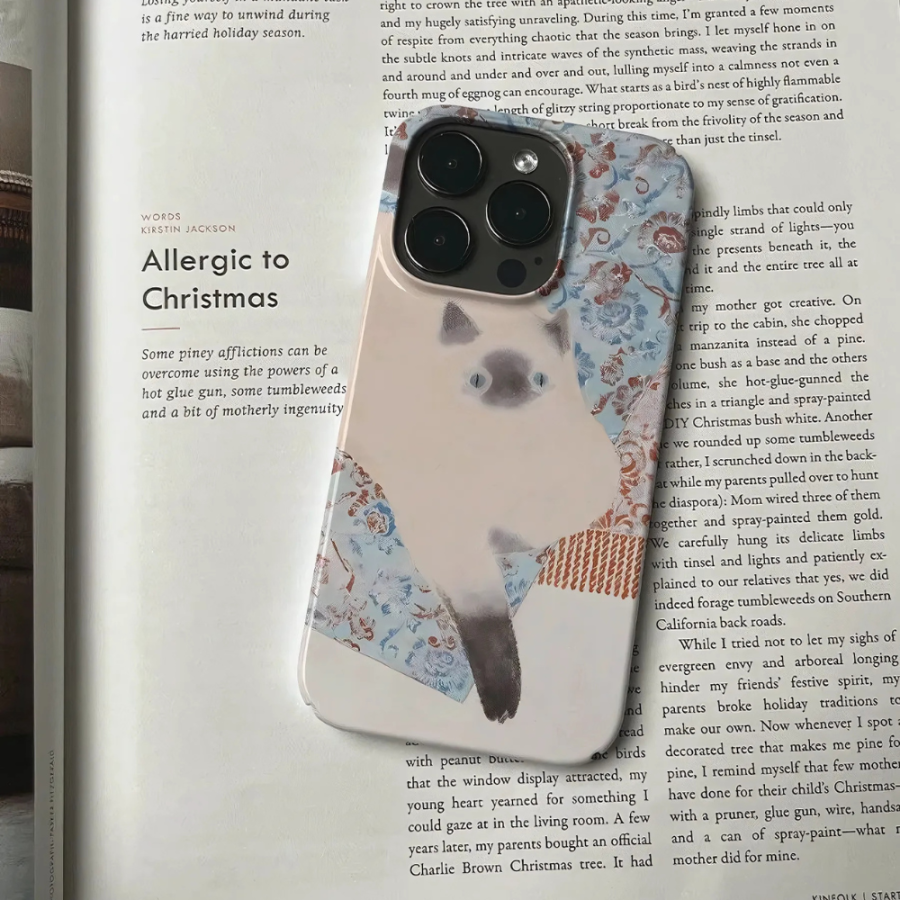 Cat illustration iPhone 15 Pro Max Case