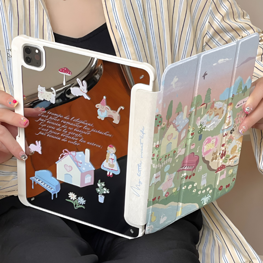Aesthetic Cartoon Scenery iPad Air 11-inch and 13-inch Case