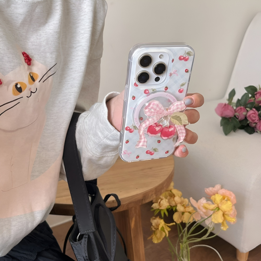 Cute Cherry MagSafe Phone Case - iPhone 15 Pro Max