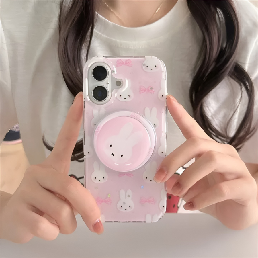 Miffy & Bow Pink Phone Case - iPhone 16