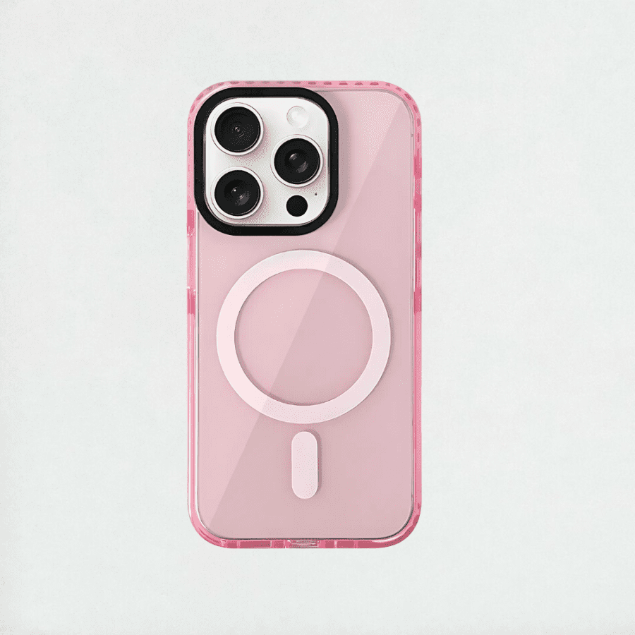 Neon MagSafe Protective iPhone Case - Pink