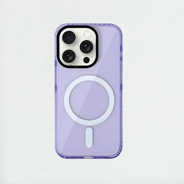 Neon MagSafe Protective iPhone Case - Purple