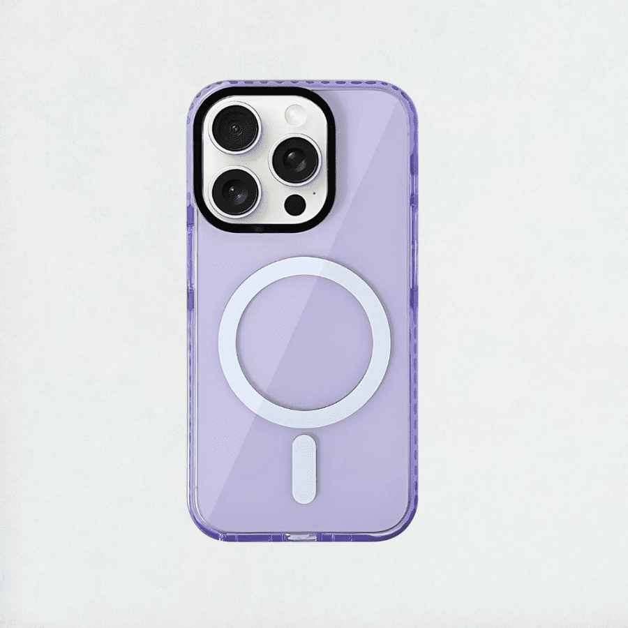 Neon MagSafe Protective iPhone Case - Purple