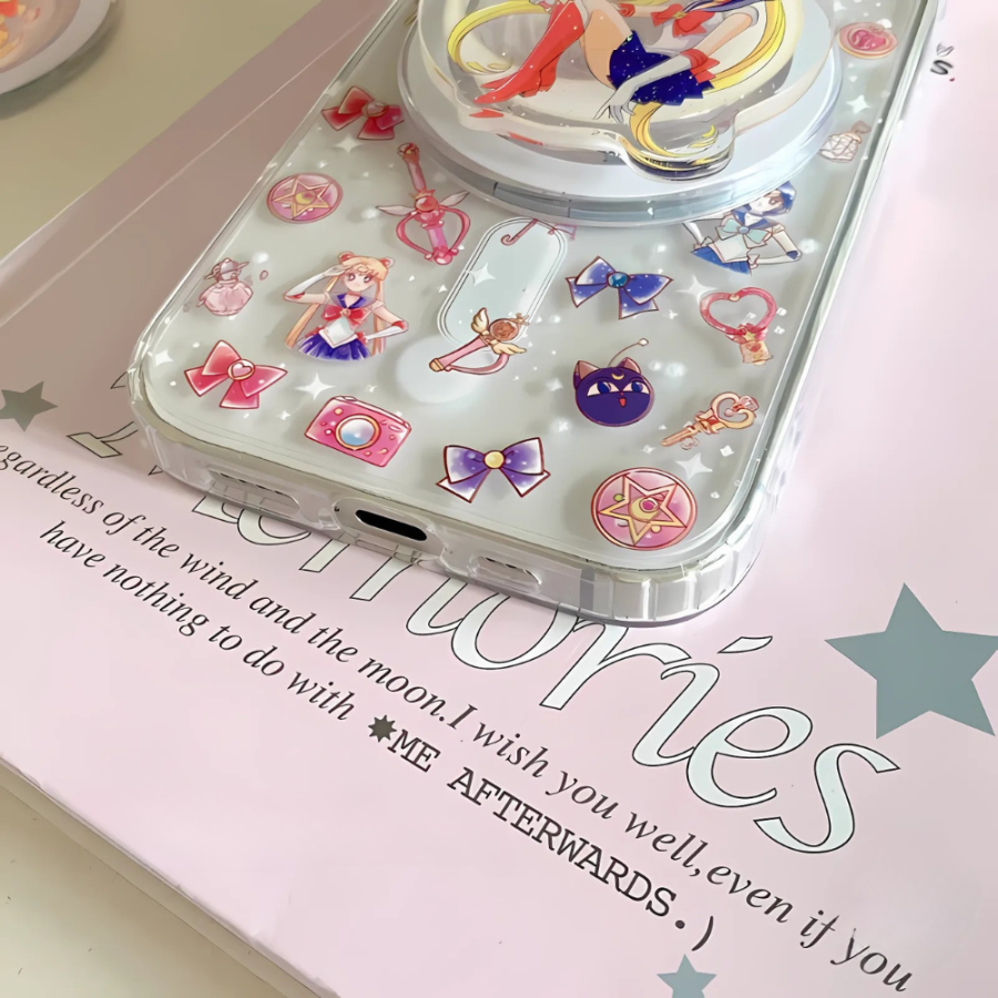 Sailor Moon iPhone 16 Case with Pop Grip