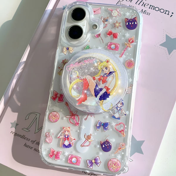 Sailor Moon MagSafe iPhone 16 Case with Phone Grip
