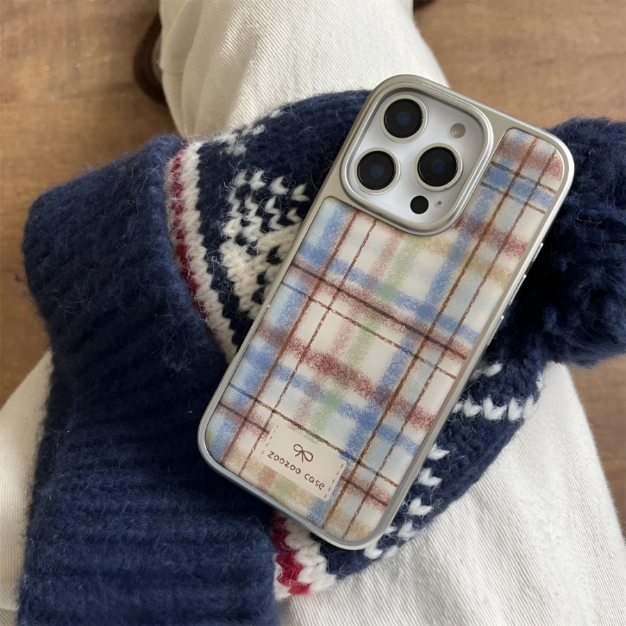 Vintage Plaid iPhone 14 Pro Max Case