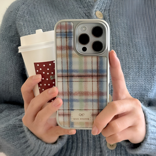 Vintage Plaid iPhone 15 Pro Max Case