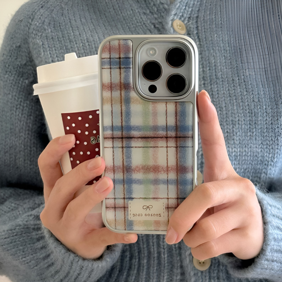 Vintage Plaid iPhone 15 Pro Max Case