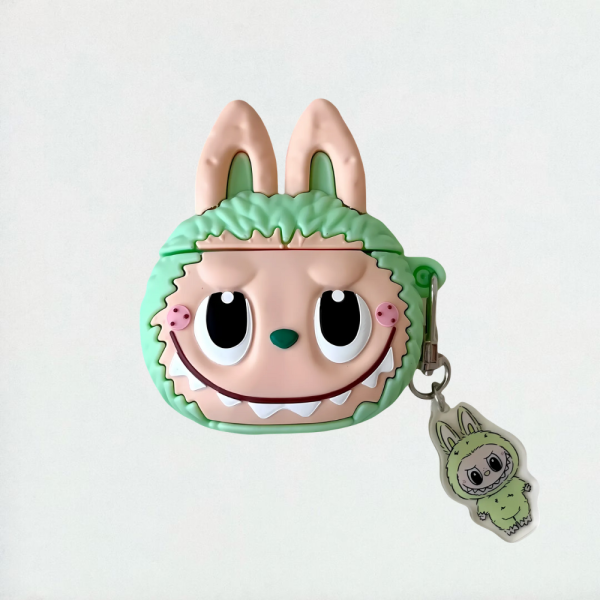 3D Labubu AirPods Case - Green