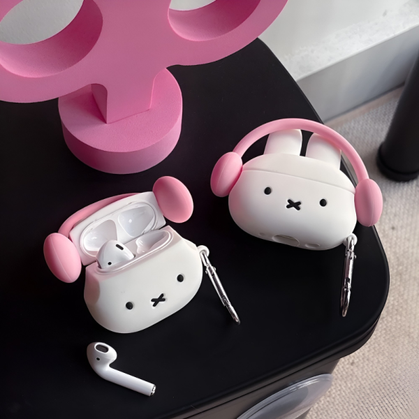 3D Bunny Miffy AirPods Cases