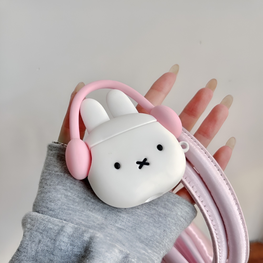 White Bunny Miffy AirPods Case