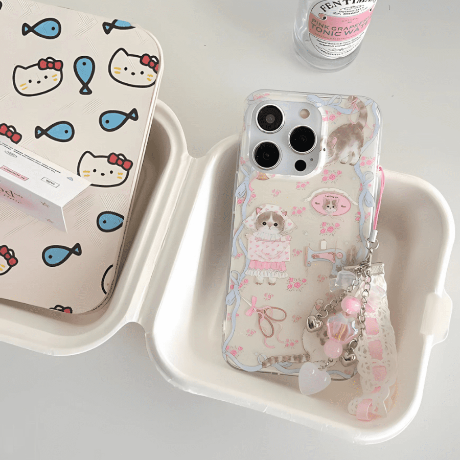 Aesthetic Cat iPhone 13 Pro Max Case