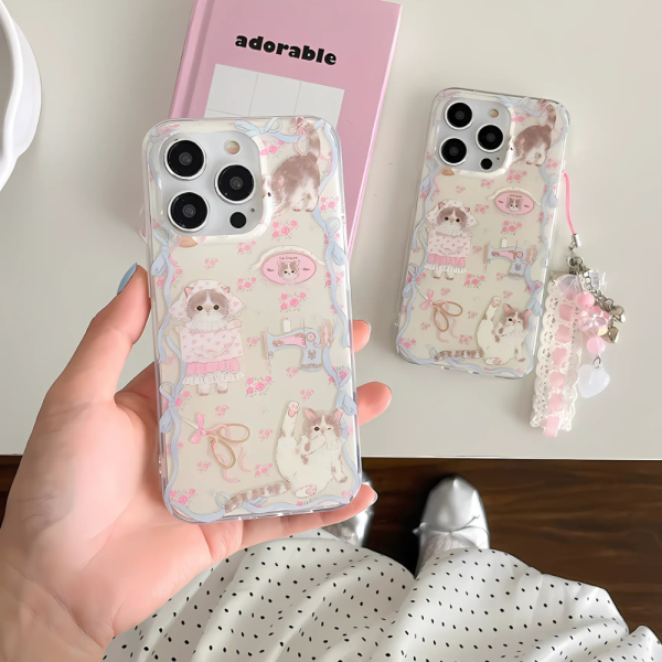 Aesthetic Cat iPhone 15 Pro Max Case
