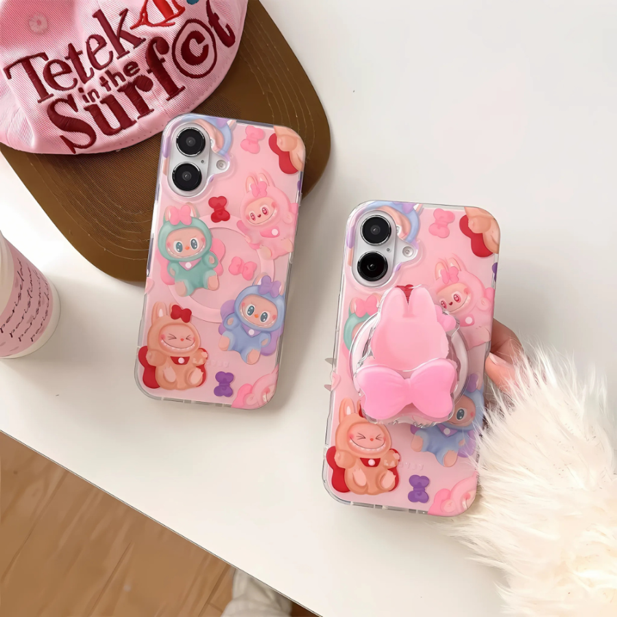 Pink Labubu MagSafe iPhone 16 Case