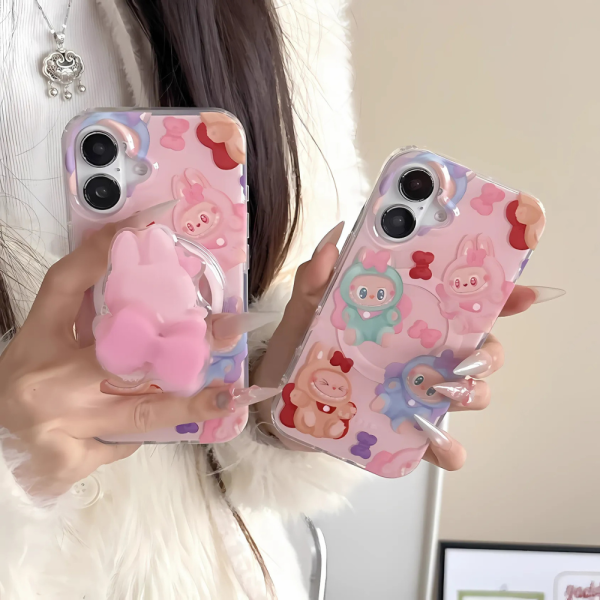 Pink Labubu MagSafe Phone Case - iPhone 16