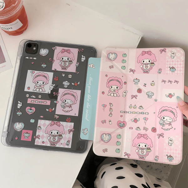 Cute Pink Sanrio My Melody iPad Cover