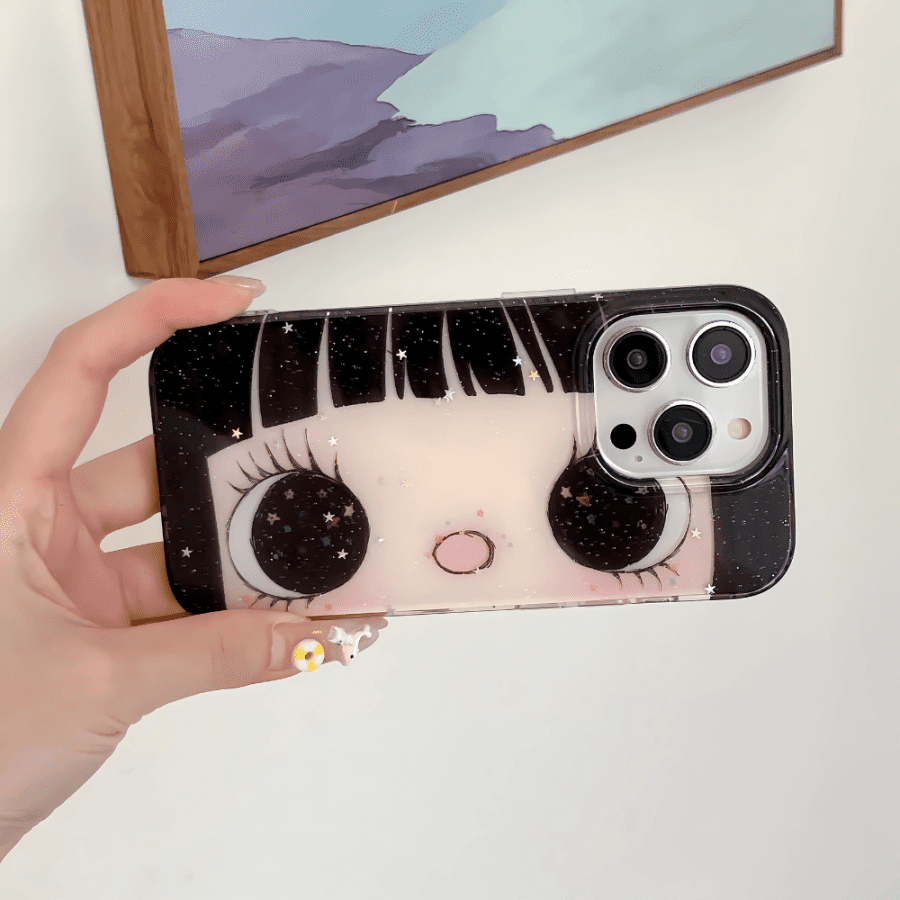Anime Black Eyes iPhone 13 Pro Max Case
