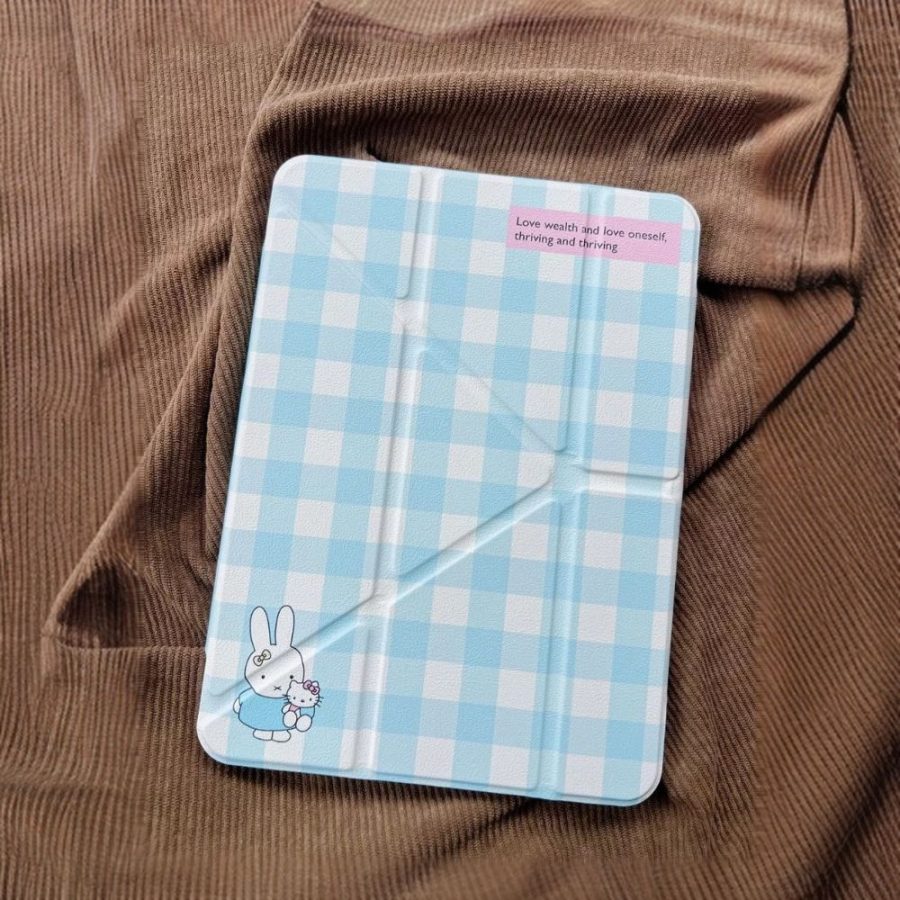 Blue Gingham Miffy iPad Pro Case