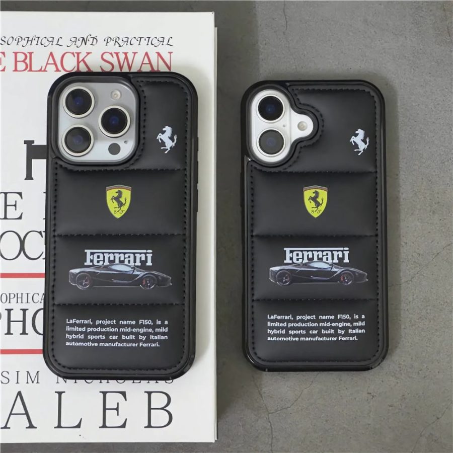 Black LaFerrari Puffer iPhone 17 Pro Max Case