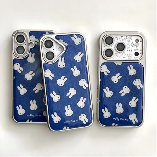 Blue Miffy Electroplated iPhone Cases