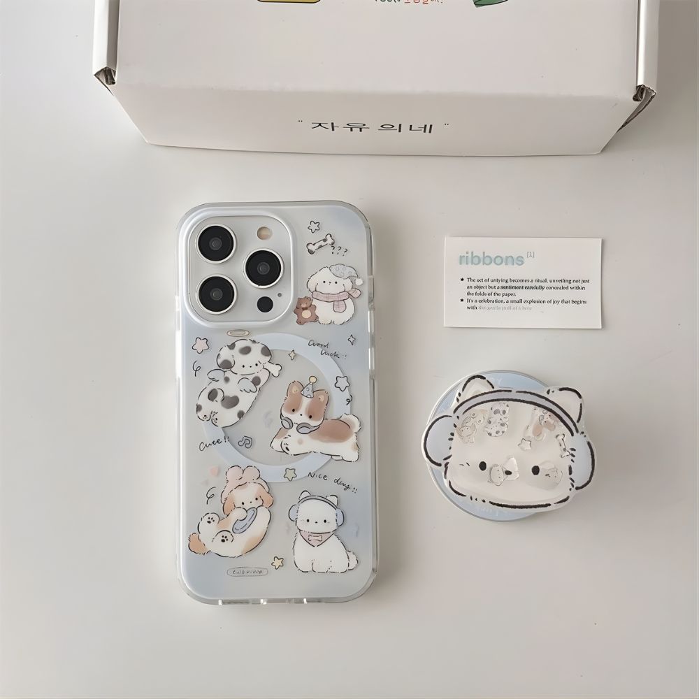 Cute Illustrated Pets MagSafe iPhone 16 Pro Max Case