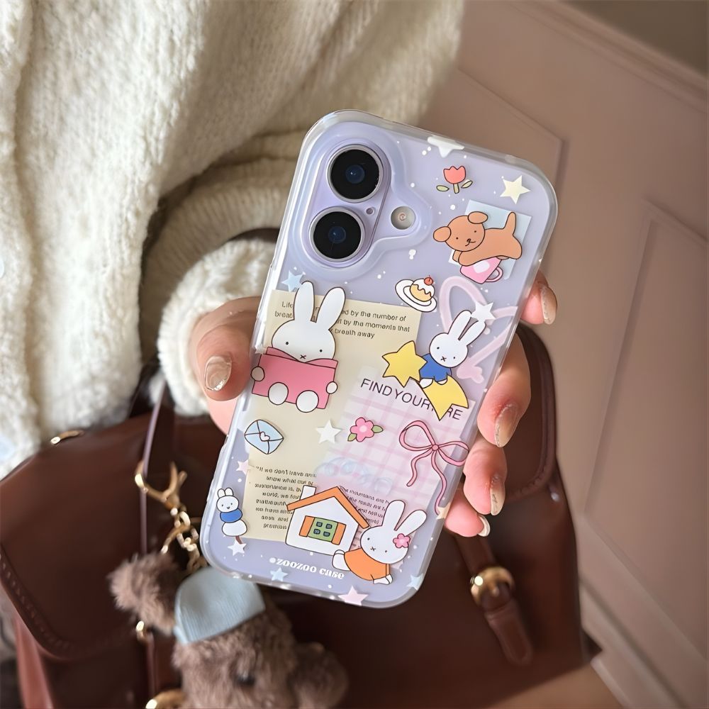 iPhone 17 Miffy Stickers Case