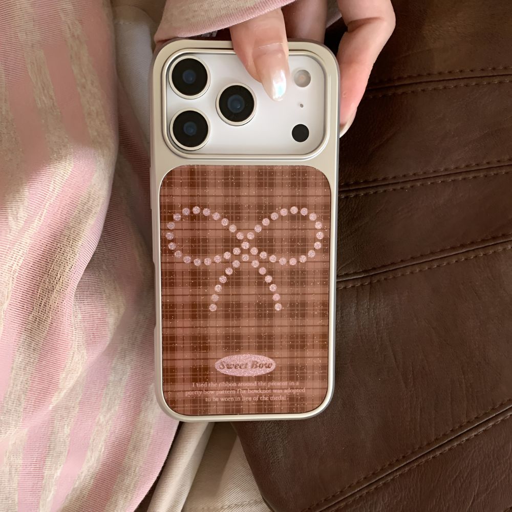 Retro Brown Bow iPhone Case - iPhone 17 Pro Max