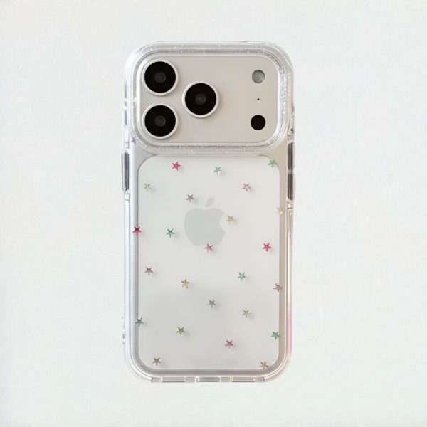 Bling Stars Clear iPhone 17 Pro Max Case