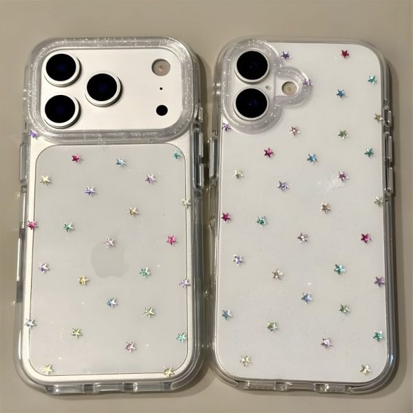 Bling Stars Clear iPhone 17 Cases