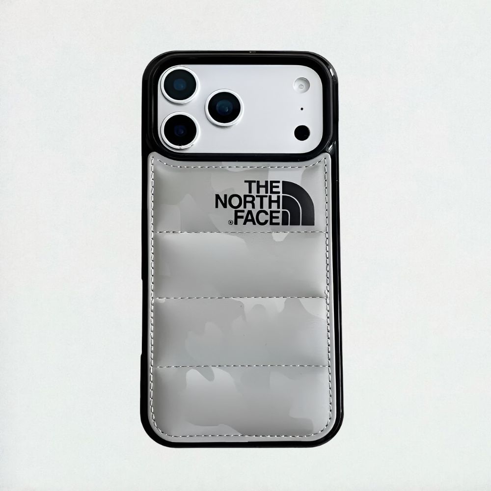 The North Face Camouflage Puffer iPhone Case, Gray Color