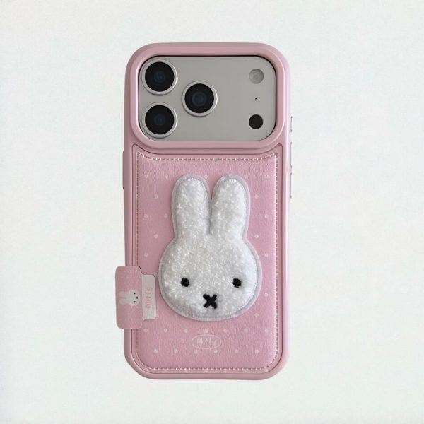 Miffy Embroidered Chic iPhone Case - Pink