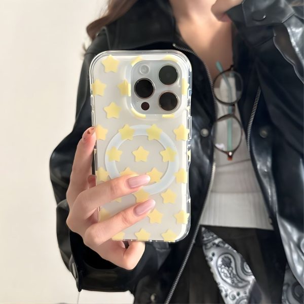 Yellow Star MagSafe iPhone 15 Pro Max Case