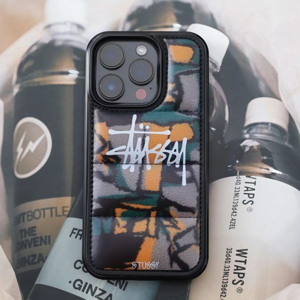 Stussy Graphic Puffer Phone Case for iPhone 16 Pro Max
