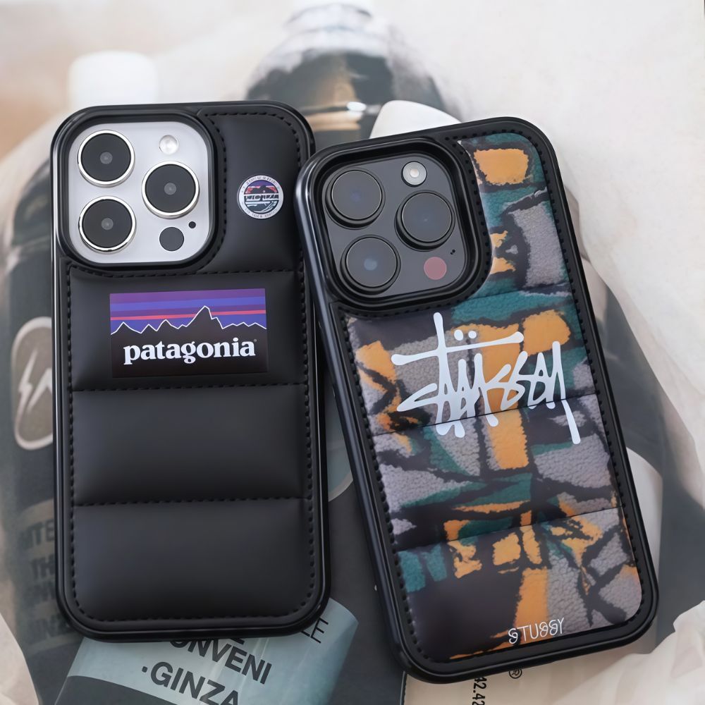 Fashion Black Puffer iPhone Case & Stussy Graffiti Puffer iPhone Case