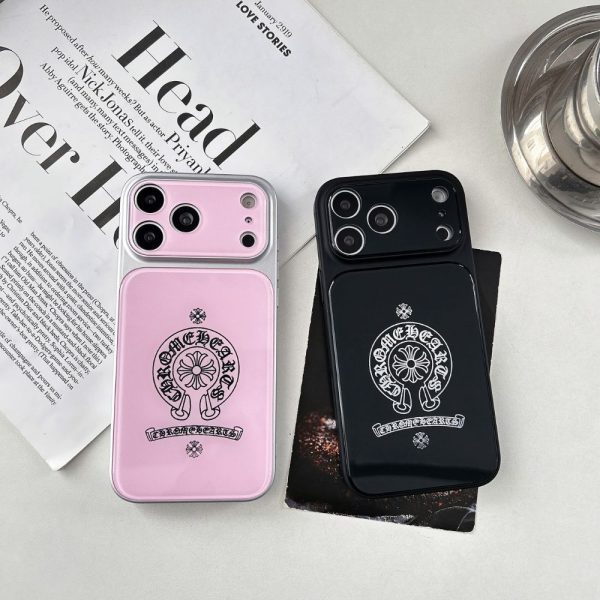 Chrome Hearts iPhone 17 Pro Max Cases in Pink & Black